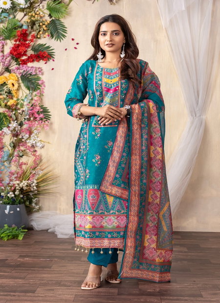 Kabira Mix Cotton Real Mirror Hand Work Kurti With Pant Dupatta Bulk Orders In India